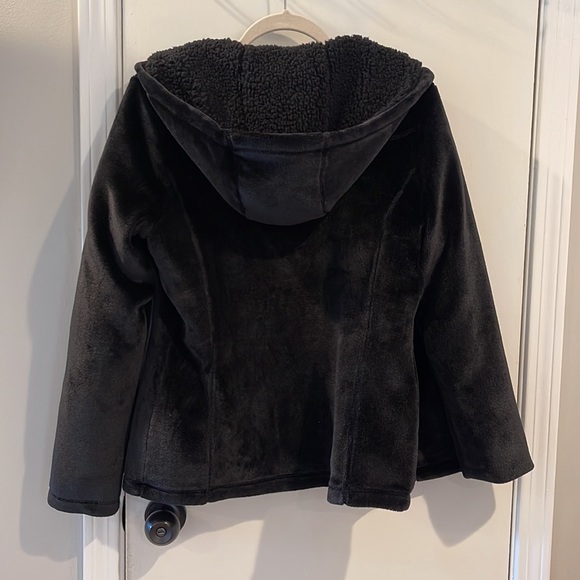 Women's Weatherproof Fleece Furry Zip Up Outerwear Jacket Size Medium - Picture 6 of 6